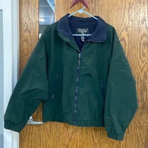 Men’s nylon jacket with fleece lining